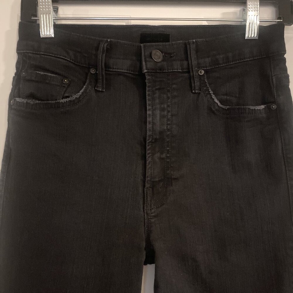 MOTHER INSIDER CROP STEP FRAY JEANS - NOT GUILTY - EUC